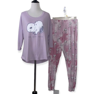 Munki munki women’s medium peanuts pajama‎ set